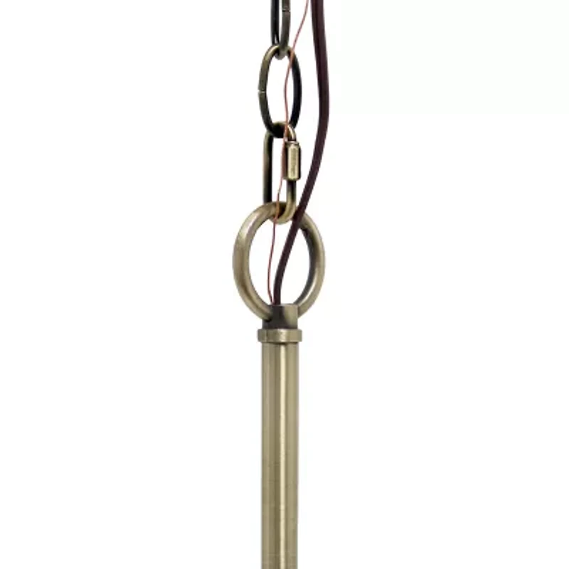 3-Light 18" Adjustable Globe Clear Glass Ceiling Pendant