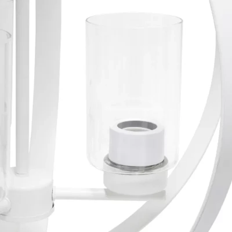 3-Light 18" Adjustable Globe Clear Glass Ceiling Pendant