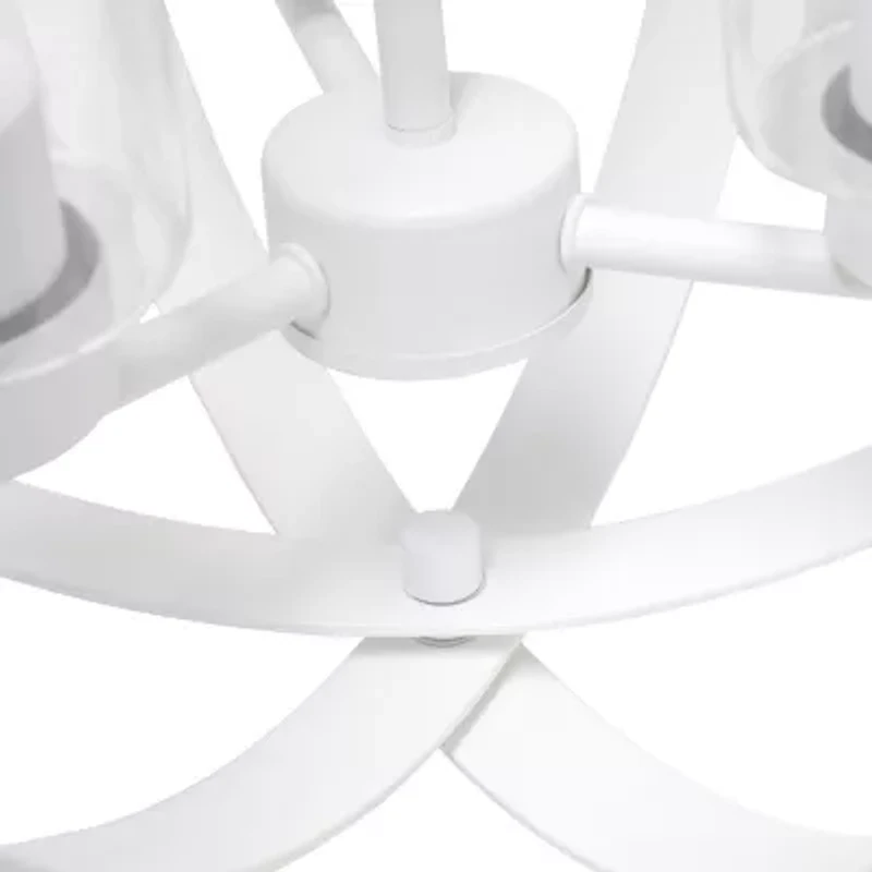 3-Light 18" Adjustable Globe Clear Glass Ceiling Pendant