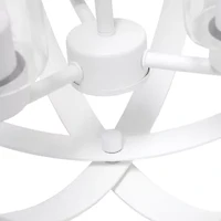 3-Light 18" Adjustable Globe Clear Glass Ceiling Pendant