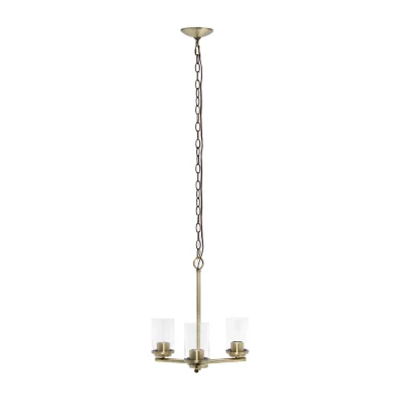 3-Light 15" Hanging Chandelier Pendant Light