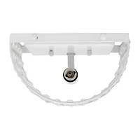 All the Rages 8" Modern Contemporary 1-Light Crystal And Metal Wall Sconce