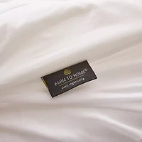 Farm To Home Organic Blended Cotton Wavy Channel Sown Alternative Mattress Pad