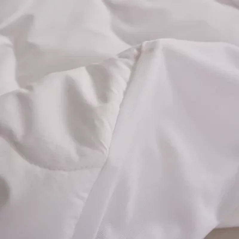 Farm To Home Organic Blended Cotton Wavy Channel Sown Alternative Mattress Pad