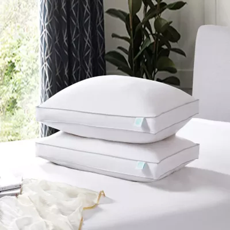 Martha Stewart Down 2-Pack Medium Density Bed Pillow