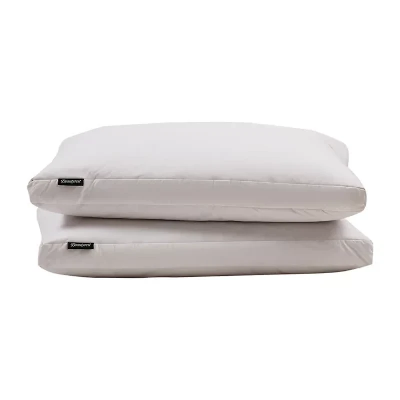 Beautyrest 2" Gusseted Down 2-Pack Medium Density Bed Pillow