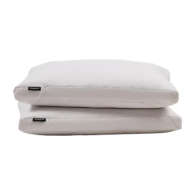 Beautyrest 2" Gusseted Down 2-Pack Medium Density Bed Pillow