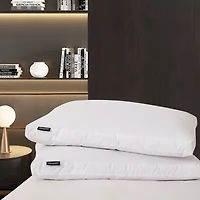 Beautyrest 2" Gusseted Down 2-Pack Medium Density Bed Pillow