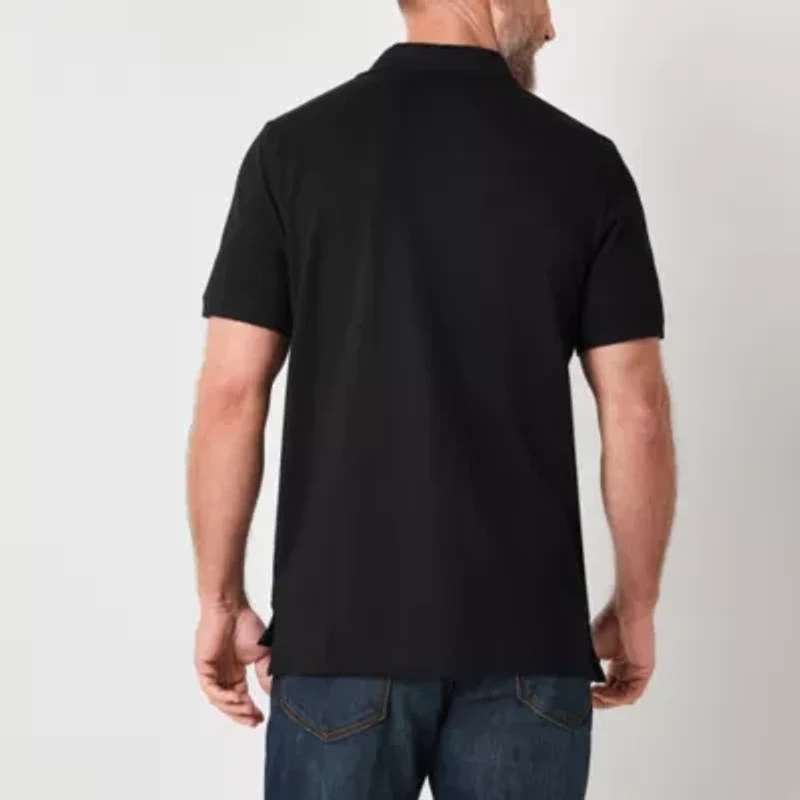 St. John's Bay Premium Stretch Mens Classic Fit Short Sleeve Polo Shirt