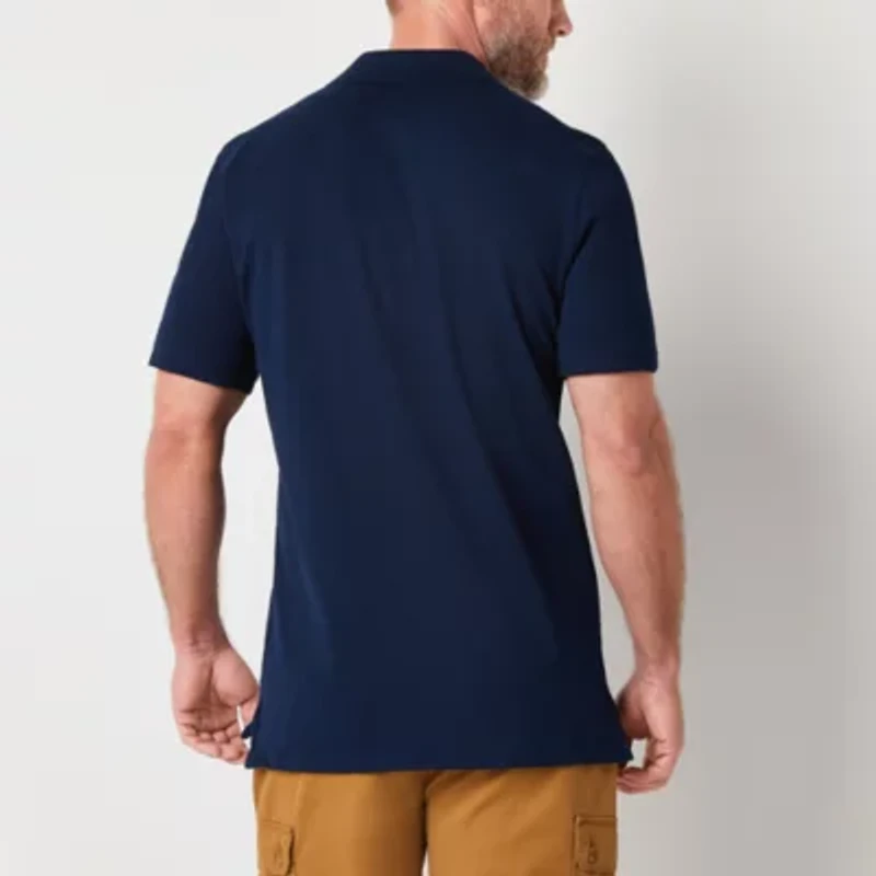 St. John's Bay Premium Stretch Mens Classic Fit Short Sleeve Polo Shirt