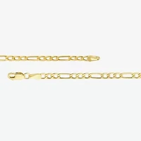 10K Yellow Gold 2.9mm 20-22" Semi-Solid Figaro Chain