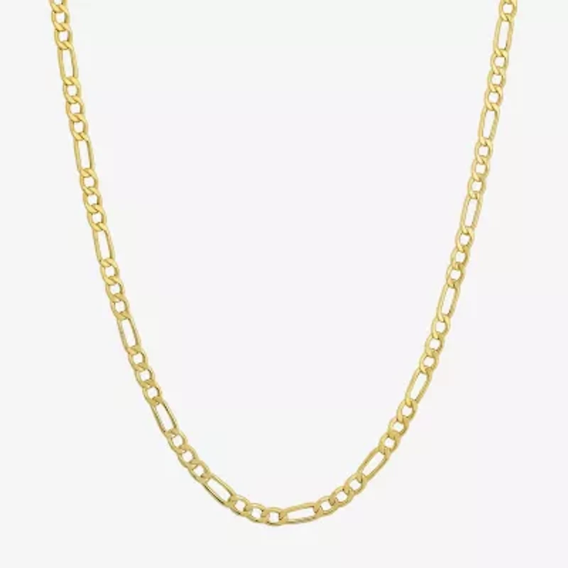 10K Yellow Gold 2.9mm 20-22" Semi-Solid Figaro Chain