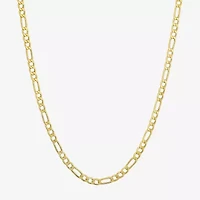 10K Yellow Gold 2.9mm 20-22" Semi-Solid Figaro Chain