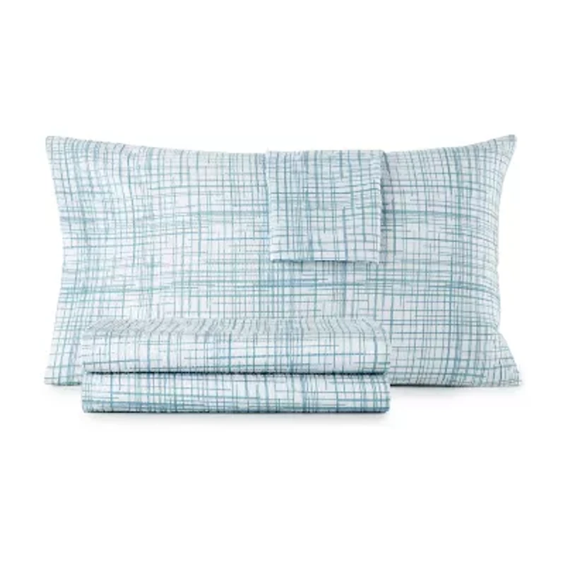 Shavel Home Seersucker Wrinkle Resistant Deep Pocket Sheet Set