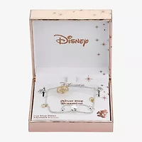 Disney Classics Womens Cubic Zirconia 14K Gold Over Brass Star Mickey Mouse Bolo Bracelet