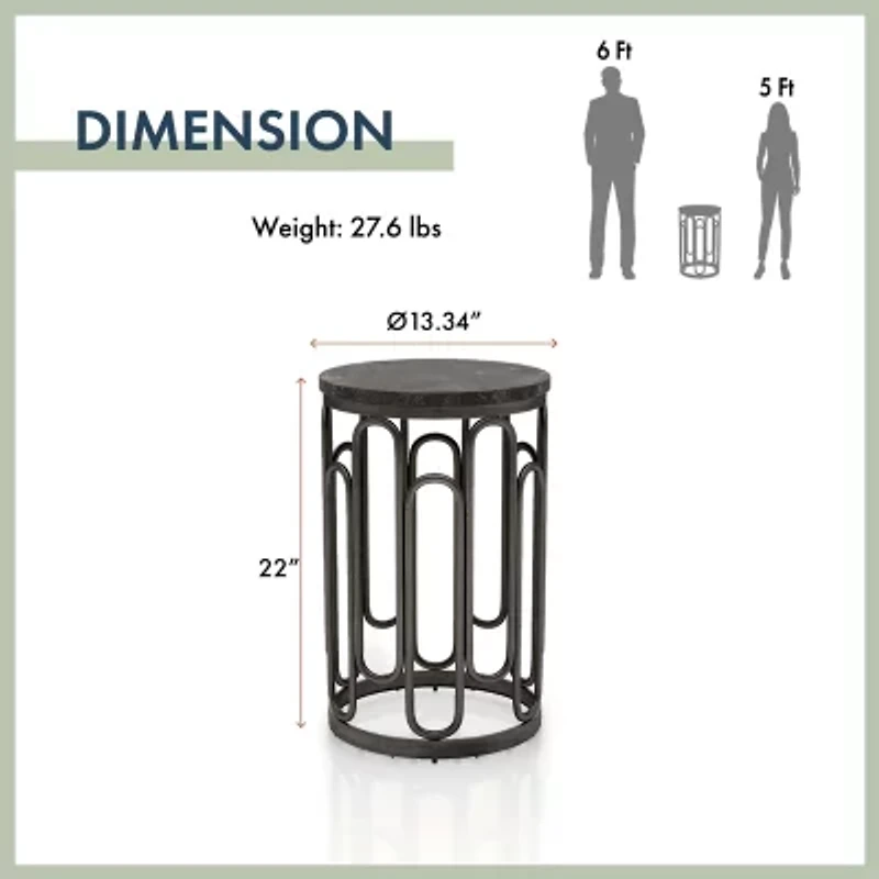 Austin Metal End Table