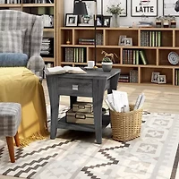 Audrey Storage 1-Drawer End Table