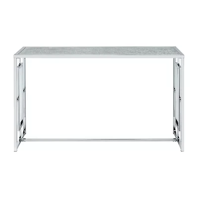 Selma Glass Top Console Table