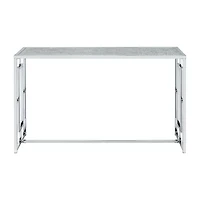 Selma Glass Top Console Table