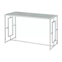 Selma Glass Top Console Table