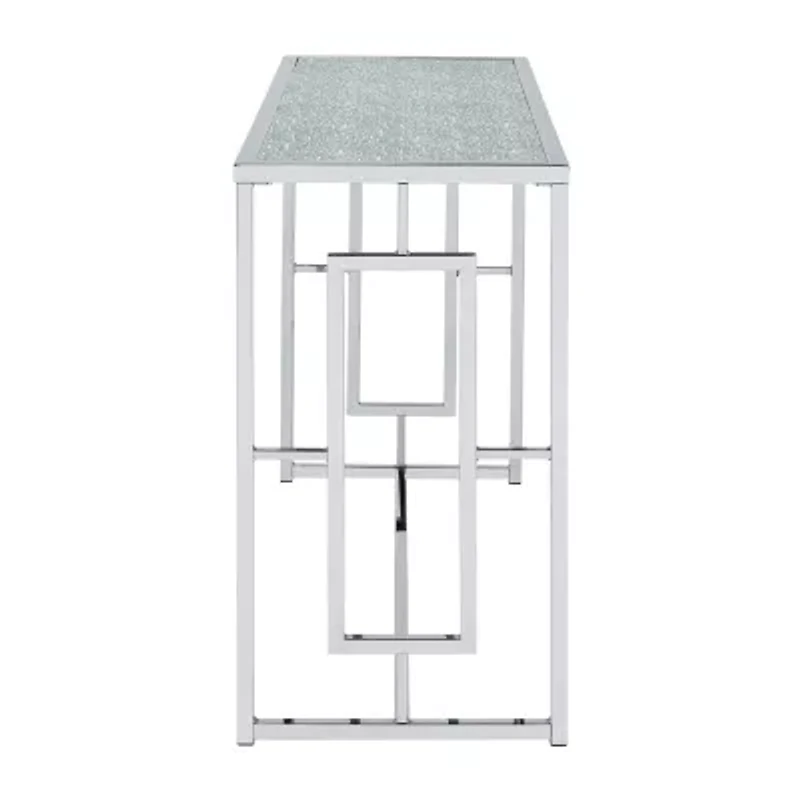 Selma Glass Top Console Table