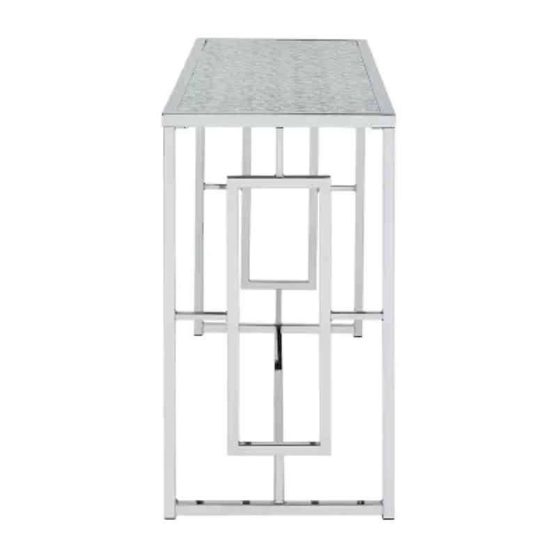Haines Glass Top Console Table