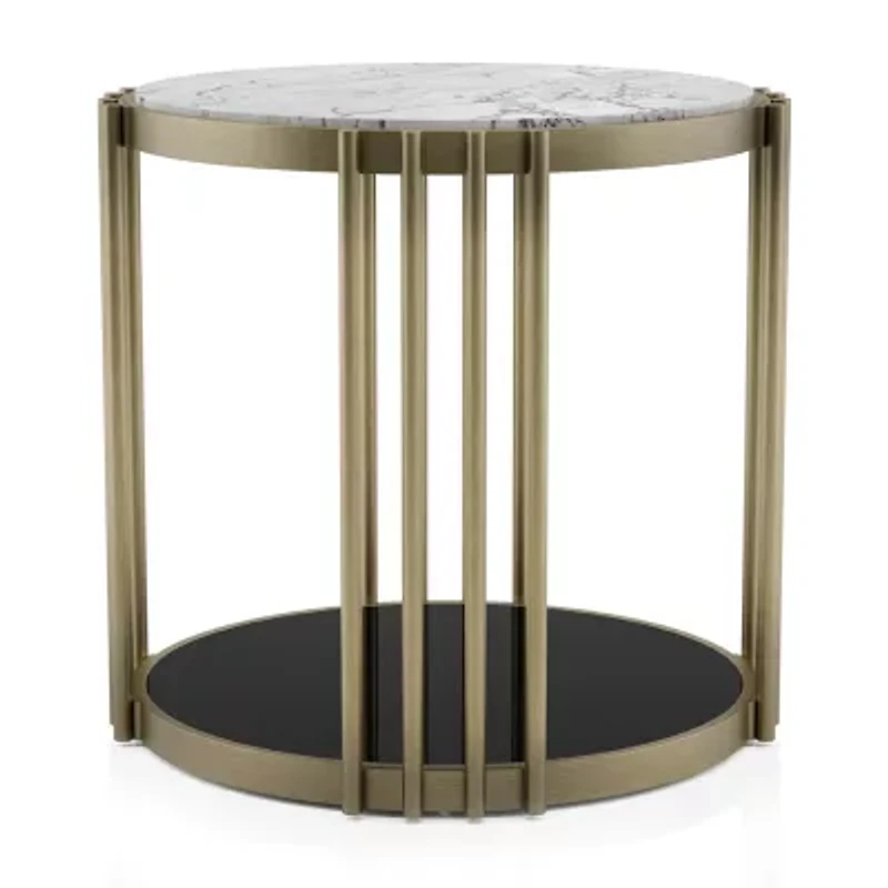 Aurora Storage Metal End Table