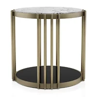 Aurora Storage Metal End Table