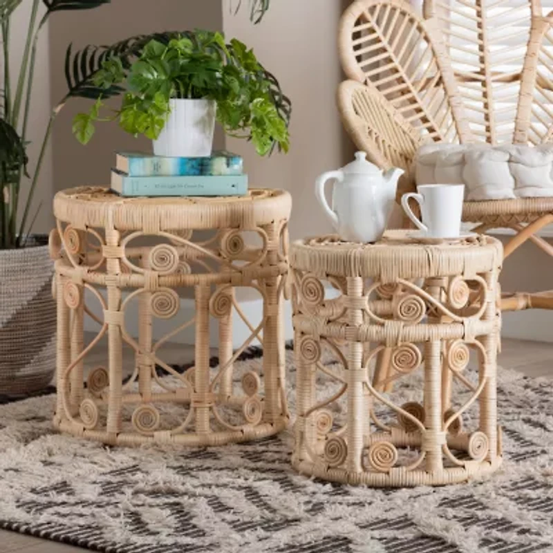 Bowie Rattan Nesting Tables