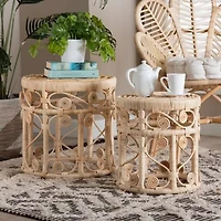 Bowie Rattan Nesting Tables