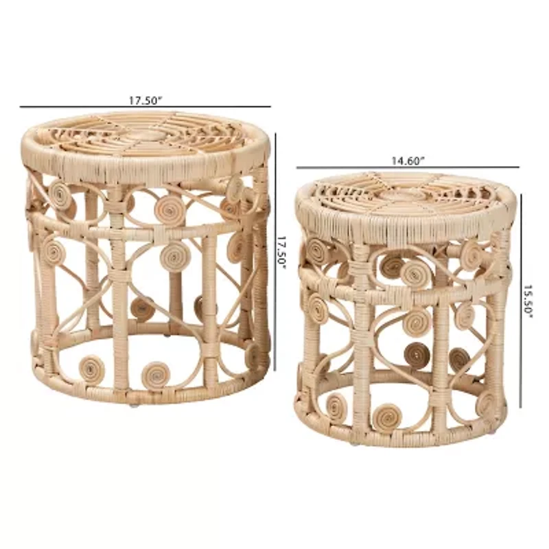 Bowie Rattan Nesting Tables