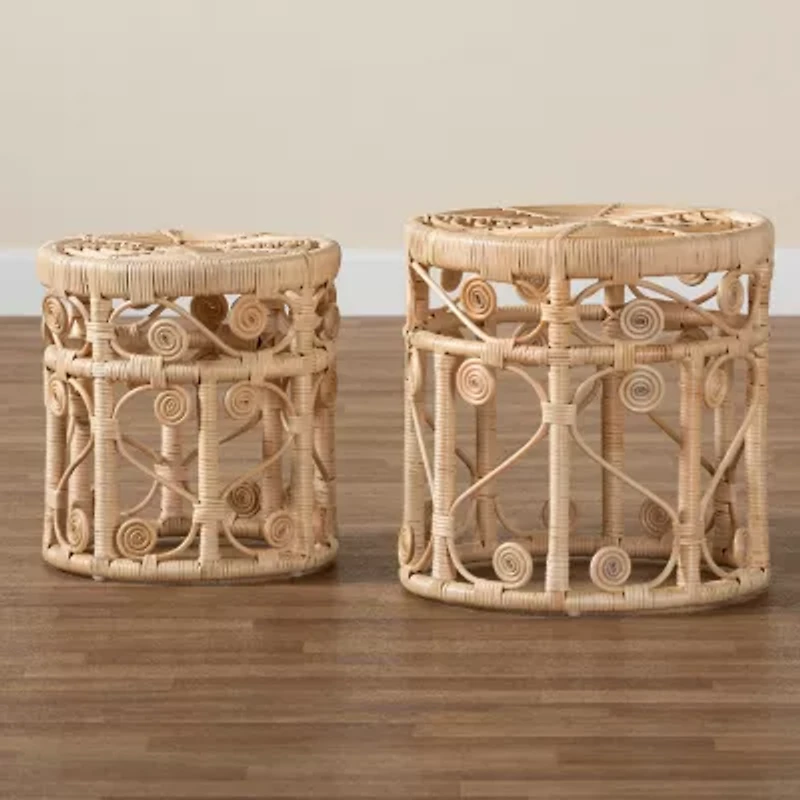 Bowie Rattan Nesting Tables