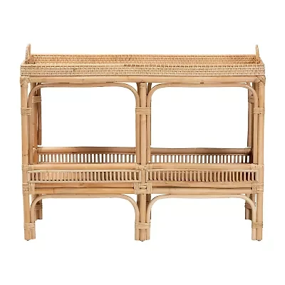 Lombok Rattan Console Table