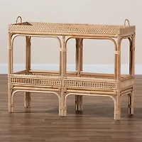 Lombok Rattan Console Table