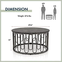 Austin Metal Coffee Table