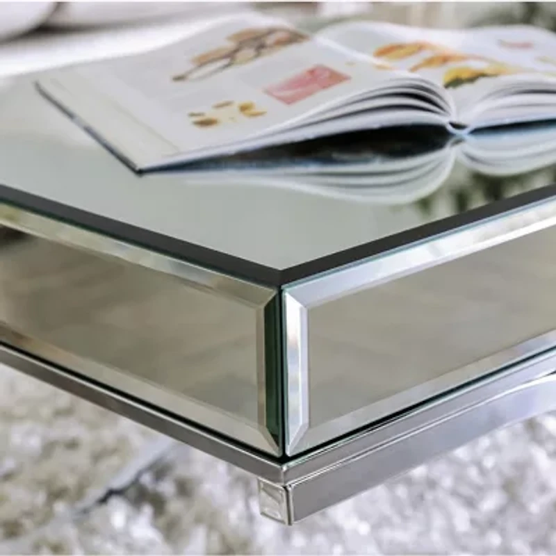 Hope Mirrored Metal Coffee Table