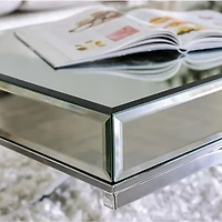 Hope Mirrored Metal Coffee Table