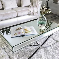 Hope Mirrored Metal Coffee Table