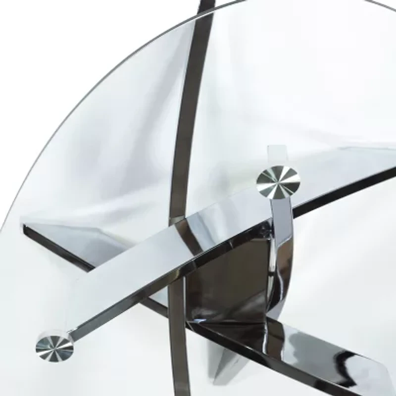 Newport Glass Top Glass Coffee Table