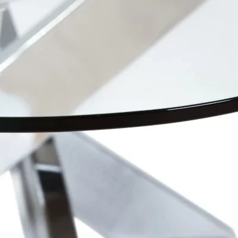 Newport Glass Top Glass Coffee Table