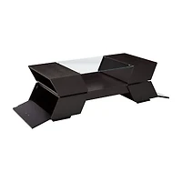 Ashland Glass Top Storage Coffee Table
