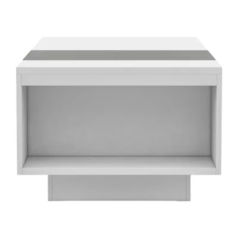 Auburn Glass Top Storage Coffee Table