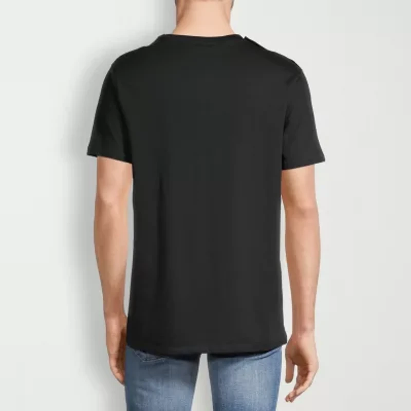 St. John's Bay Dexterity Super Soft Mens Easy-on + Easy-off Crew Neck Short Sleeve Adaptive T-Shirt