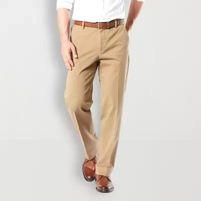 Dockers Workday Khaki With Smart 360 Flex Mens Classic Fit Flat Front Pant