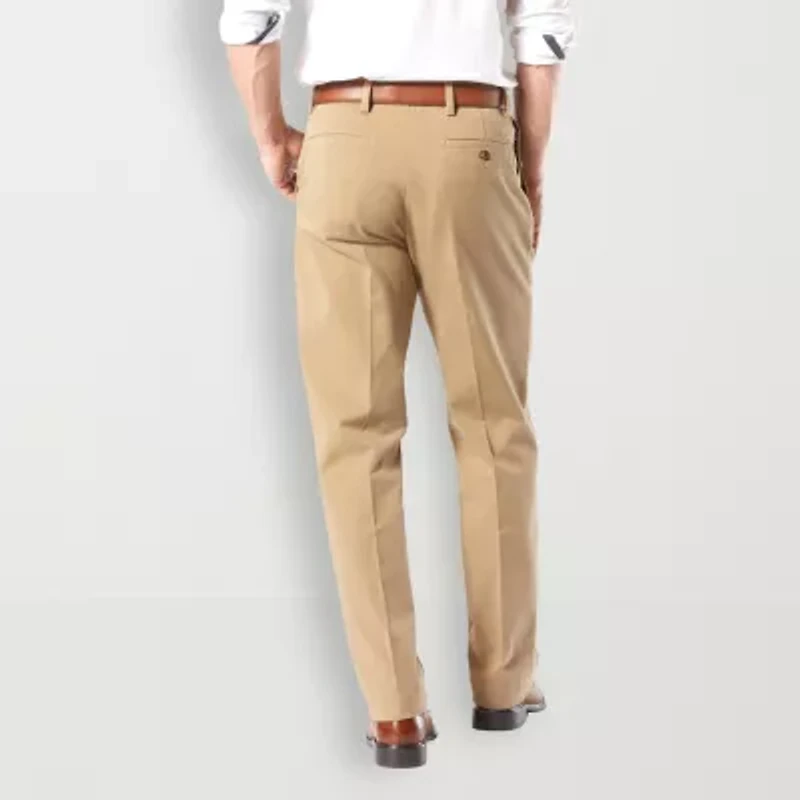 Dockers Workday Khaki With Smart 360 Flex Mens Classic Fit Flat Front Pant