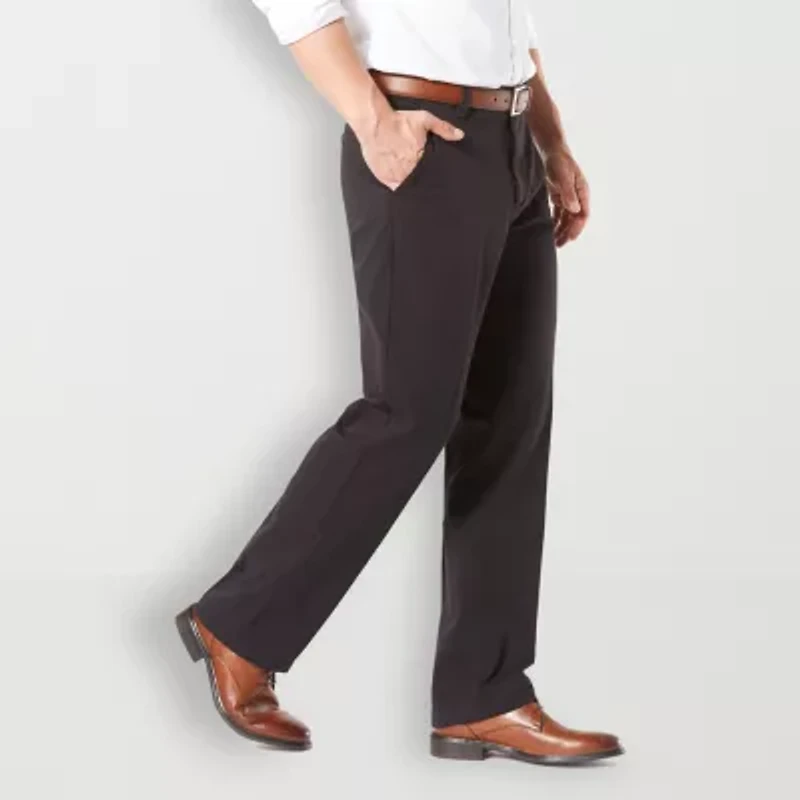 Dockers Workday Khaki With Smart 360 Flex Mens Classic Fit Flat Front Pant