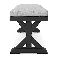 Signature Design by Ashley® Beachcroft Outdoor Bench with Nuvella Cushion
