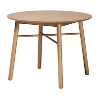 Denmark Round Wood-Top Dining Table