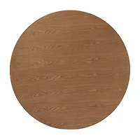 Denmark Round Wood-Top Dining Table