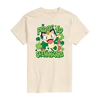 Novelty Mens Crew Neck Short Sleeve Pokemon Graphic T-Shirt